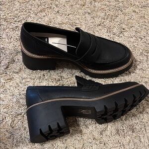 Dolce Vita Black Platform Loafers